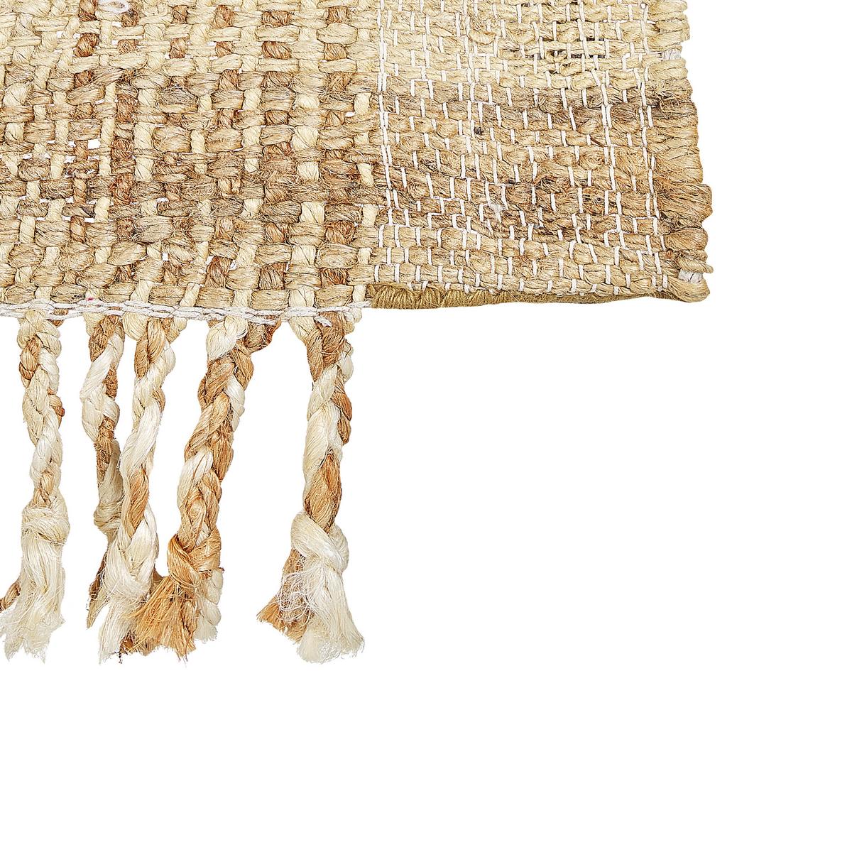 TEPPICH geflochten Berissa 150/80 cm - Beige, Naturmaterialien (80/150cm) - Beliani