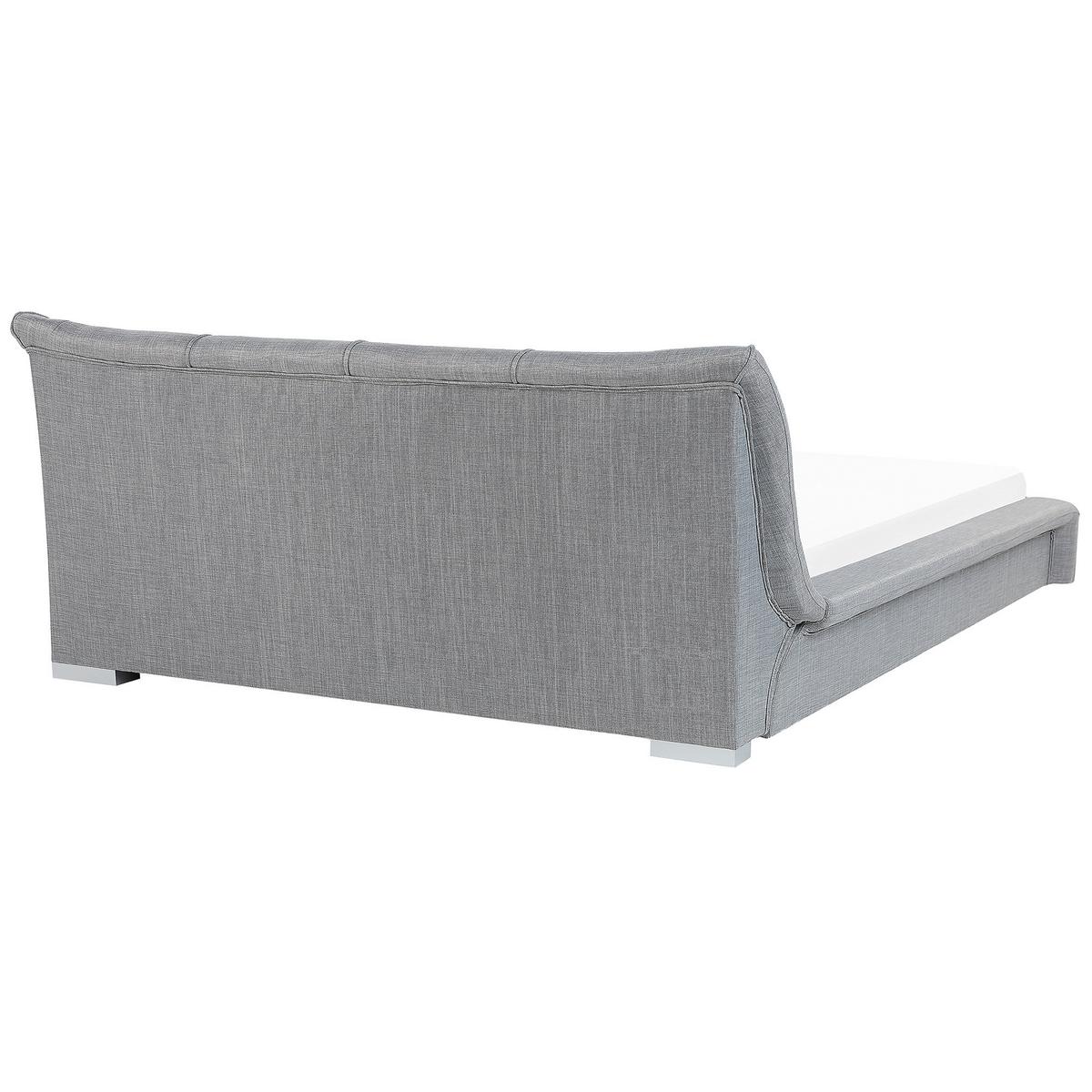 POLSTERBETT 180/200cm Hellgrau Nantes - Hellgrau, Textil (180/200cm) - Beliani