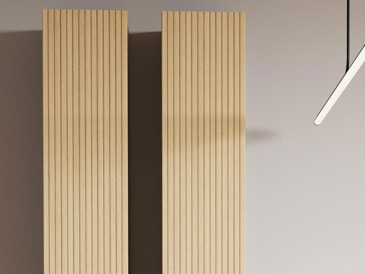 HÄNGESCHRANK-SET Sigma 1D SG11 (2 Stück) - Eichefarben, Holzwerkstoff (34/138/30cm) - MIRJAN24