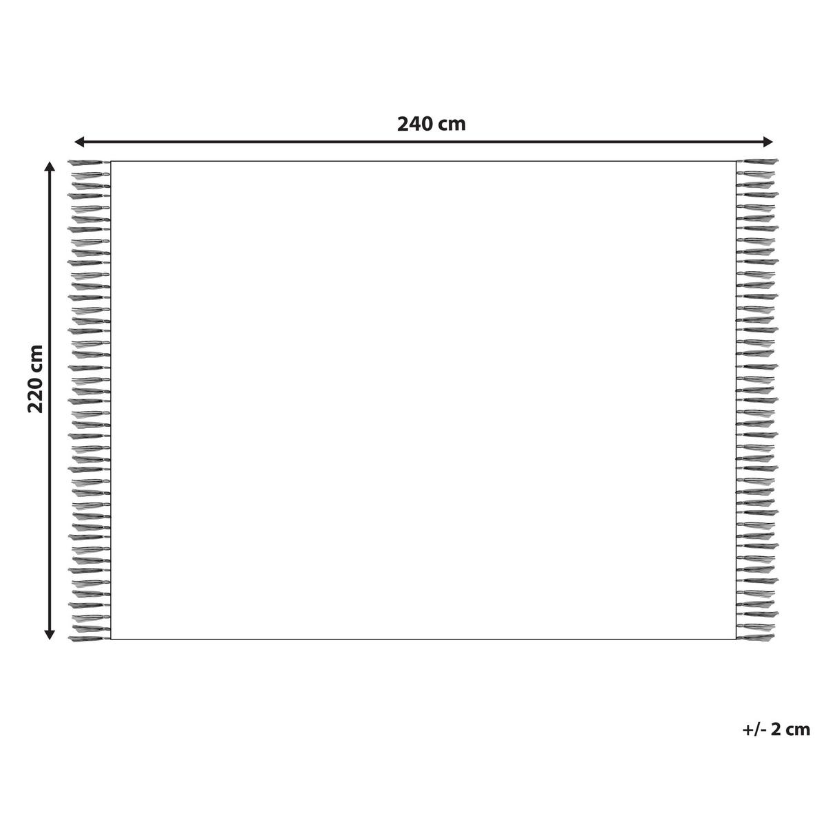 DECKE Weiß 220/240 cm Chaohani - Weiß, Keramik (220/240cm) - Beliani