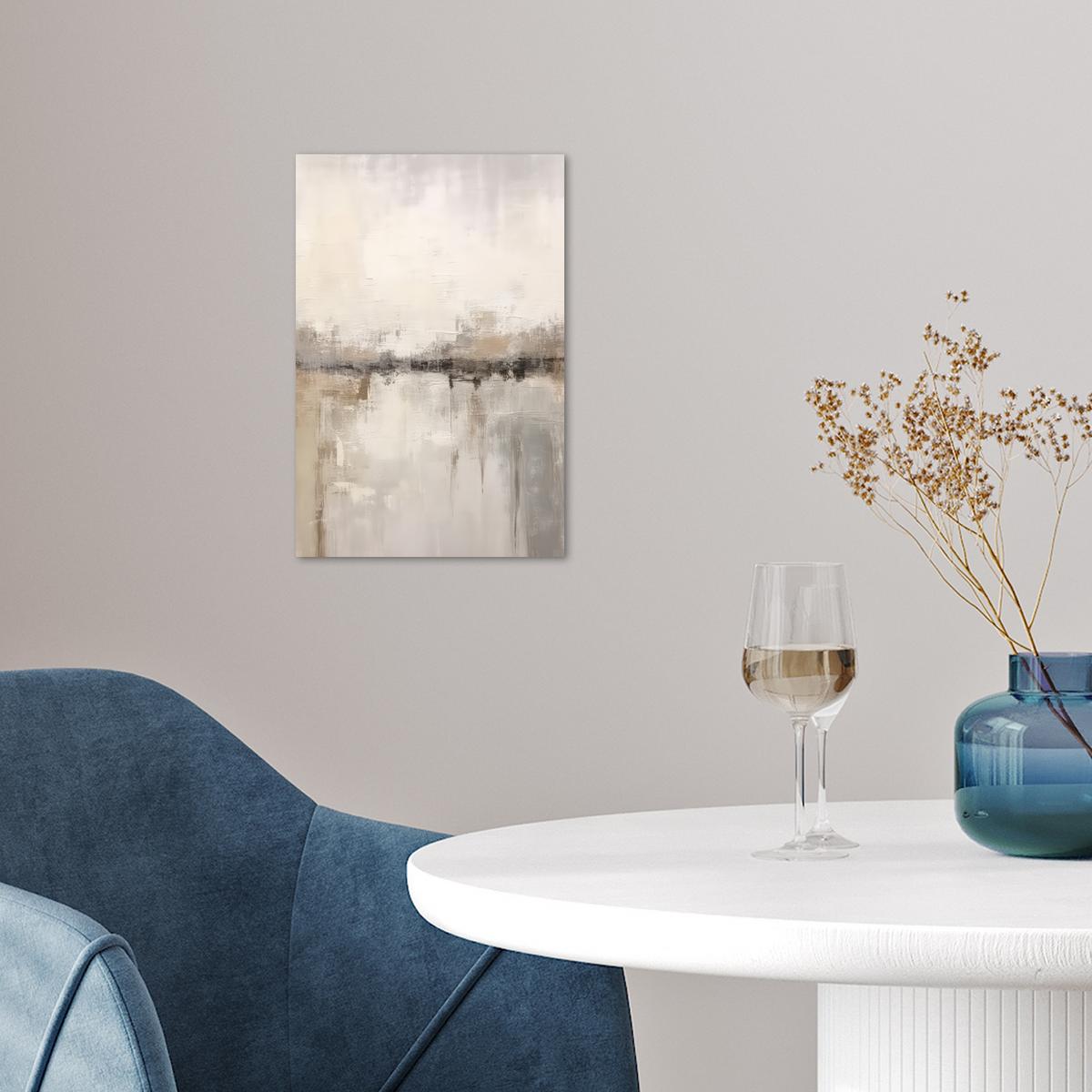 POSTER Moderne Kunst - Abstrakt - Beige Room Decor 20x30 cm - Beige, Papier (20/30/0.1cm) - MuchoWow