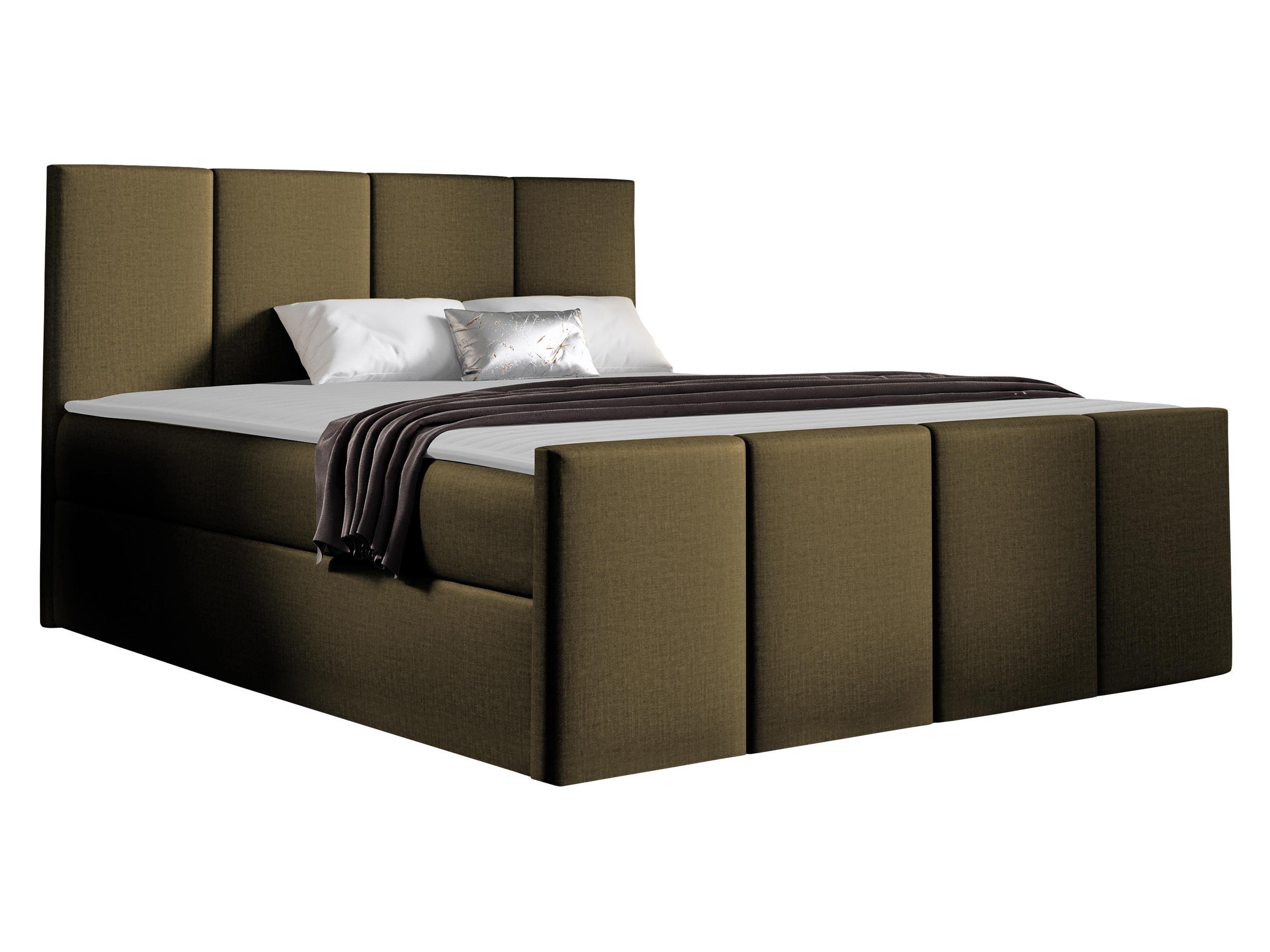 BOXBETT Lars - H3 - Dunkelgrün, Holz (160/200cm) - MIRJAN24