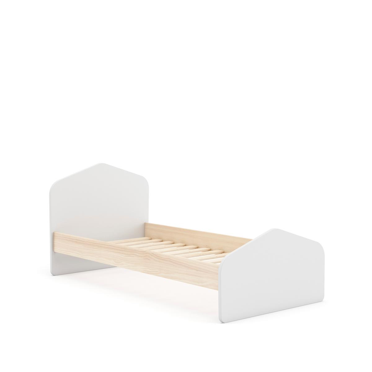 BETT Estefania Weiß 195/100/90 cm - Weiß, Holz (190/90cm) - Calicosy