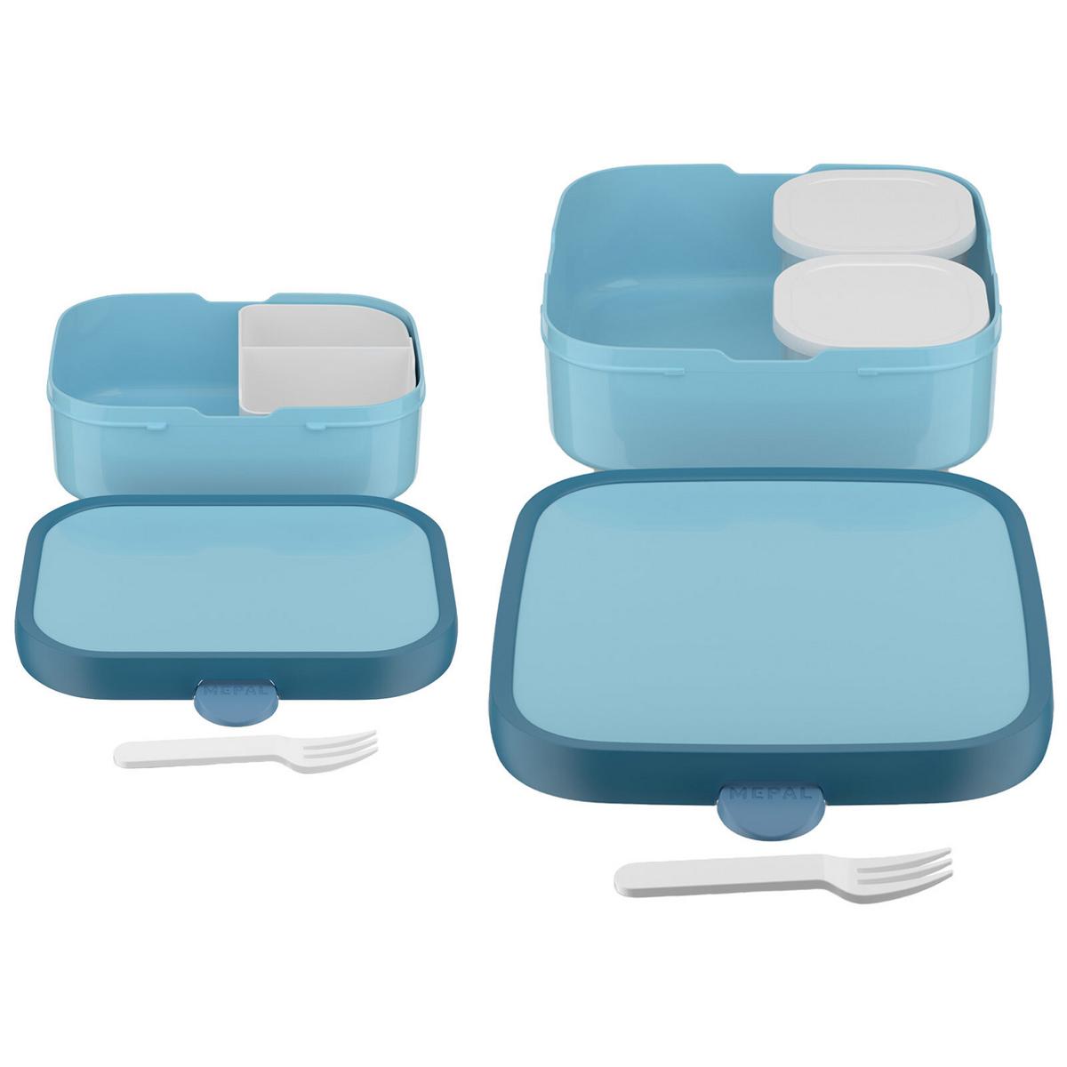 BROTDOSEN-SET Campus (2025) Cool Blue 2er Set - Blau, Kunststoff (2/2/2cm) - Mepal