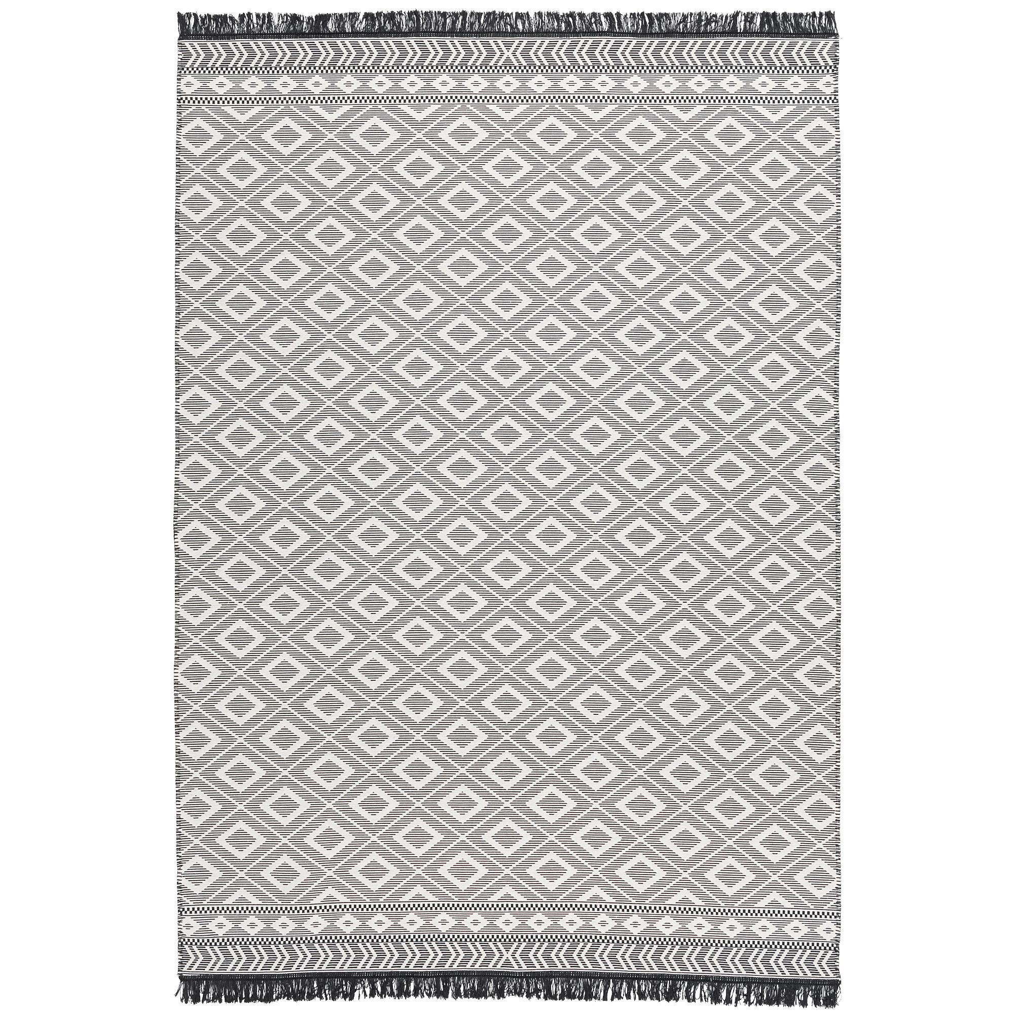 TEPPICH BEIDSEITIG ETHNO KELIM MODERN - Anthrazit, Textil (140/200cm) - Pergamon