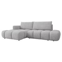 ECKSOFA Soffi, Seite: Links - Hellgrau/Schwarz, Holz/Kunststoff (283/166cm) - MIRJAN24