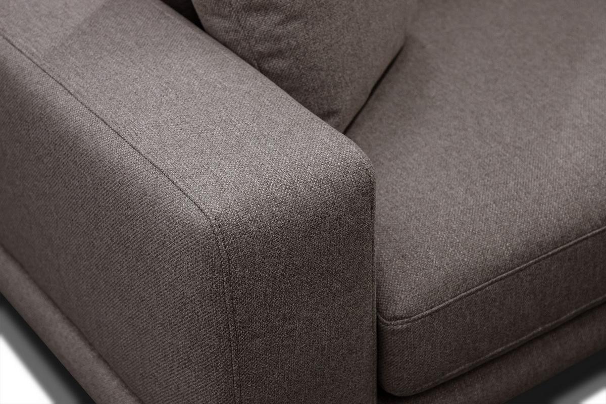SOFA MEDIOLANE 2,5-Sitzer, braun - Braun, Holzwerkstoff/Textil (203/87/96cm) - Wozimo
