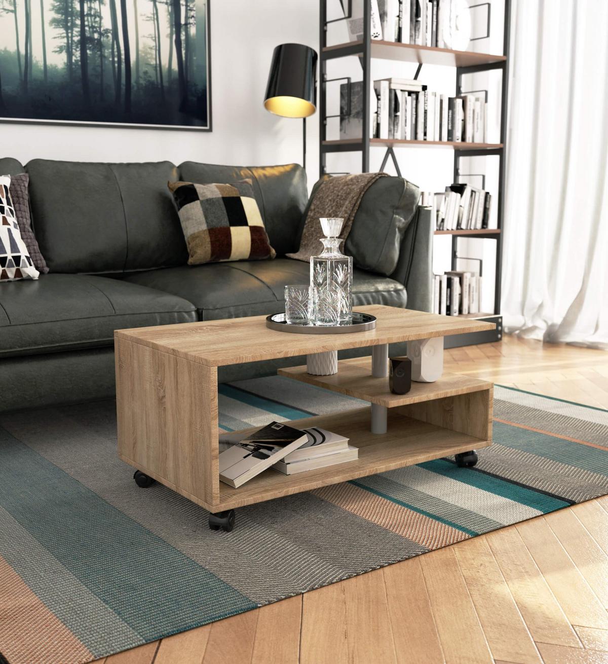 COUCHTISCH Eiche Sonoma 40/90/51 - Sonoma Eiche, Holzwerkstoff (51/90/40cm) - RAUMHIRSCH FURNITURE