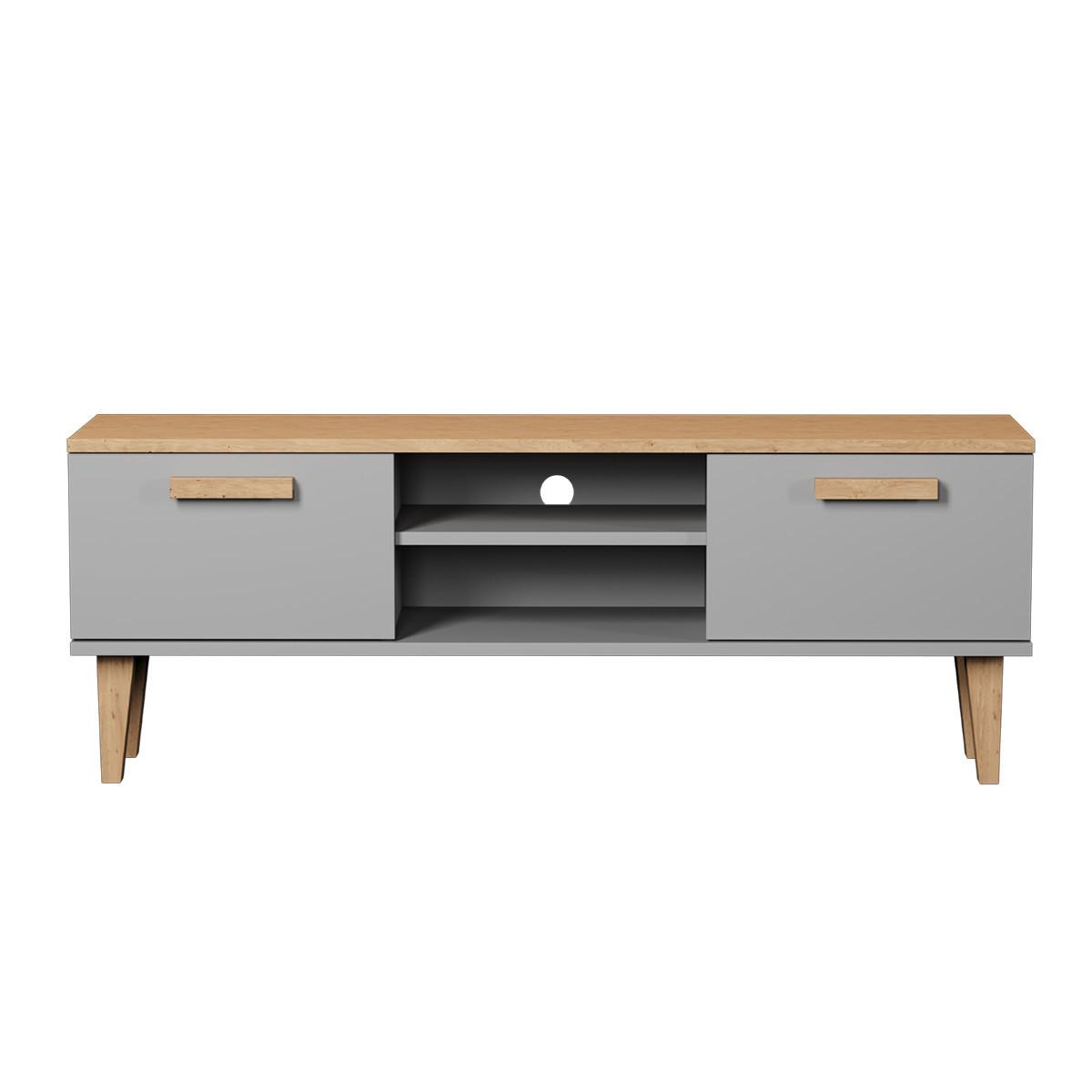 TV-MÖBEL Denver Grau - Grau, Holzwerkstoff (35/47/120cm) - Petits-meubles