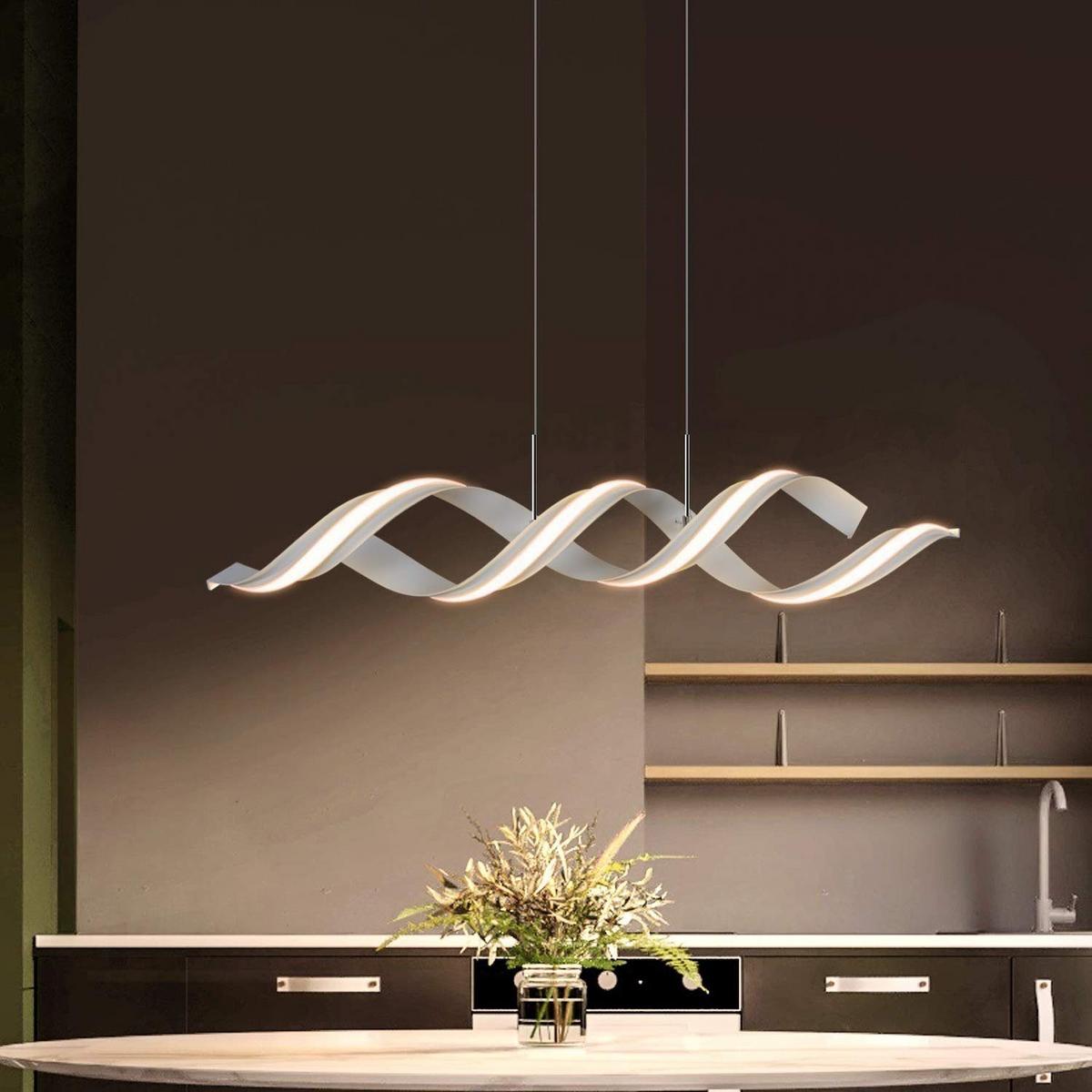 LED PENDELLEUCHTE Thomas 95/12/150 cm - Weiß, Metall (95/12/150cm) - Nettlife