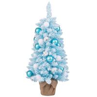WEIHNACHTSBAUM Mini Blau - Blau, Kunststoff (90cm) - COSTWAY