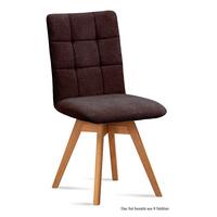 ESSZIMMERSTUHL drehbar (8er-Set) Doria 47x91x60 Eiche geölt/Espresso - Eichefarben/Dunkelbraun, Kunststoff (60/91/47cm) - 58aufmkessel