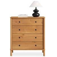 KOMMODE APOANA Eiche - Eichefarben, Holz (90/99/40cm) - IDIMEX