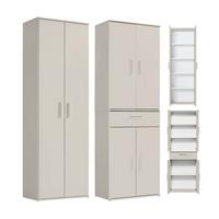MEHRZWECKSCHRANK SET Der Allzweckwaffe - Kaschmir, Holzwerkstoff (60/180/34cm) - Mokebo