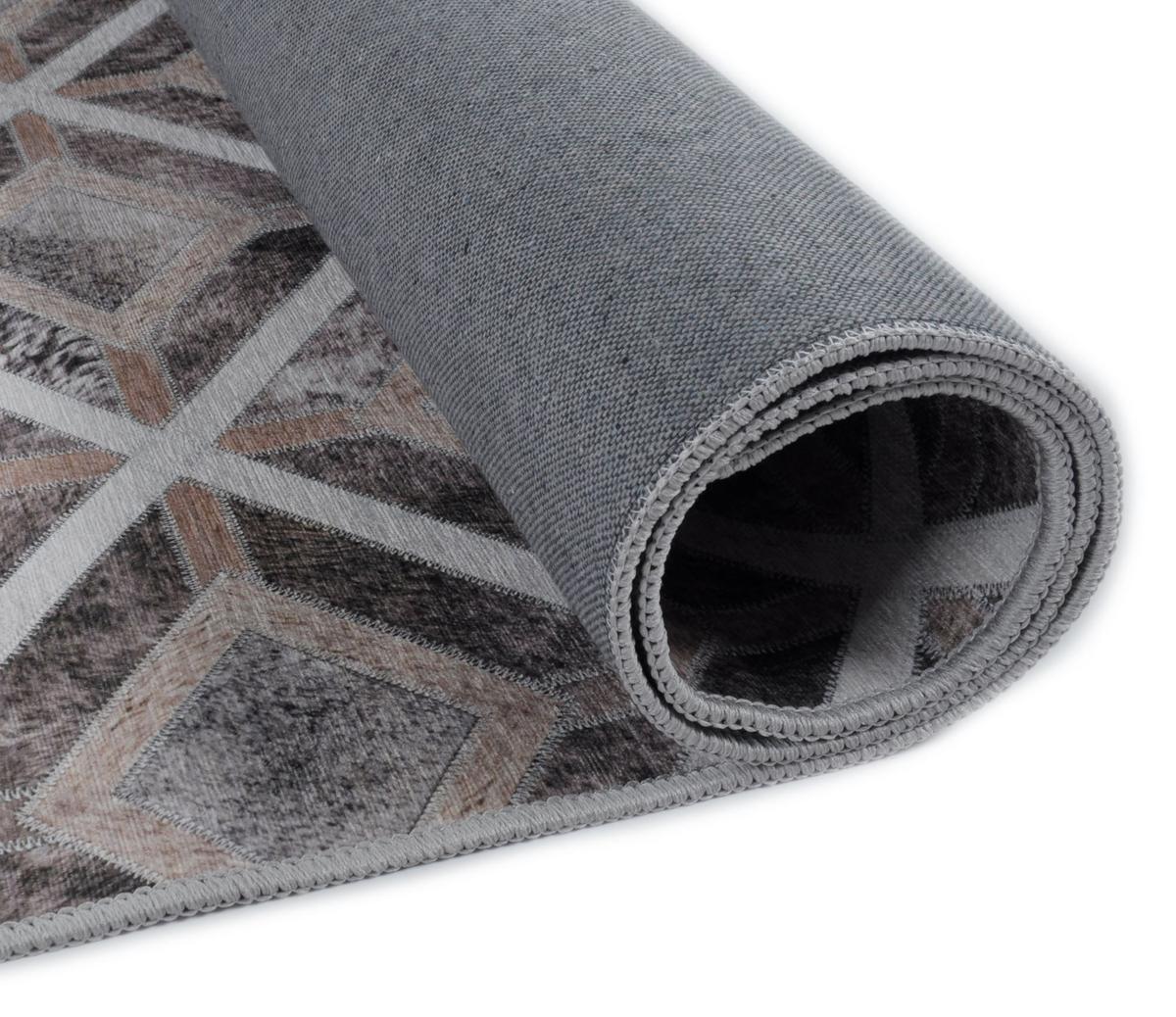 KURZFLORTEPPICH Serena 50x80 cm - Braun, Textil (50/80cm) - Gino Falcone