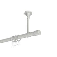 GARDINENSTANGE Sonette Santo 240 cm (geteilt in 2 x 120 cm), 1-läufig, 20 mm Ø Weiß - Weiß, Metall (240cm) - INTERDECO