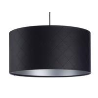 HÄNGELEUCHTE Schwarz 50/25 cm - Silberfarben/Schwarz, Kunststoff (50/0.8/25cm) - ONZENO