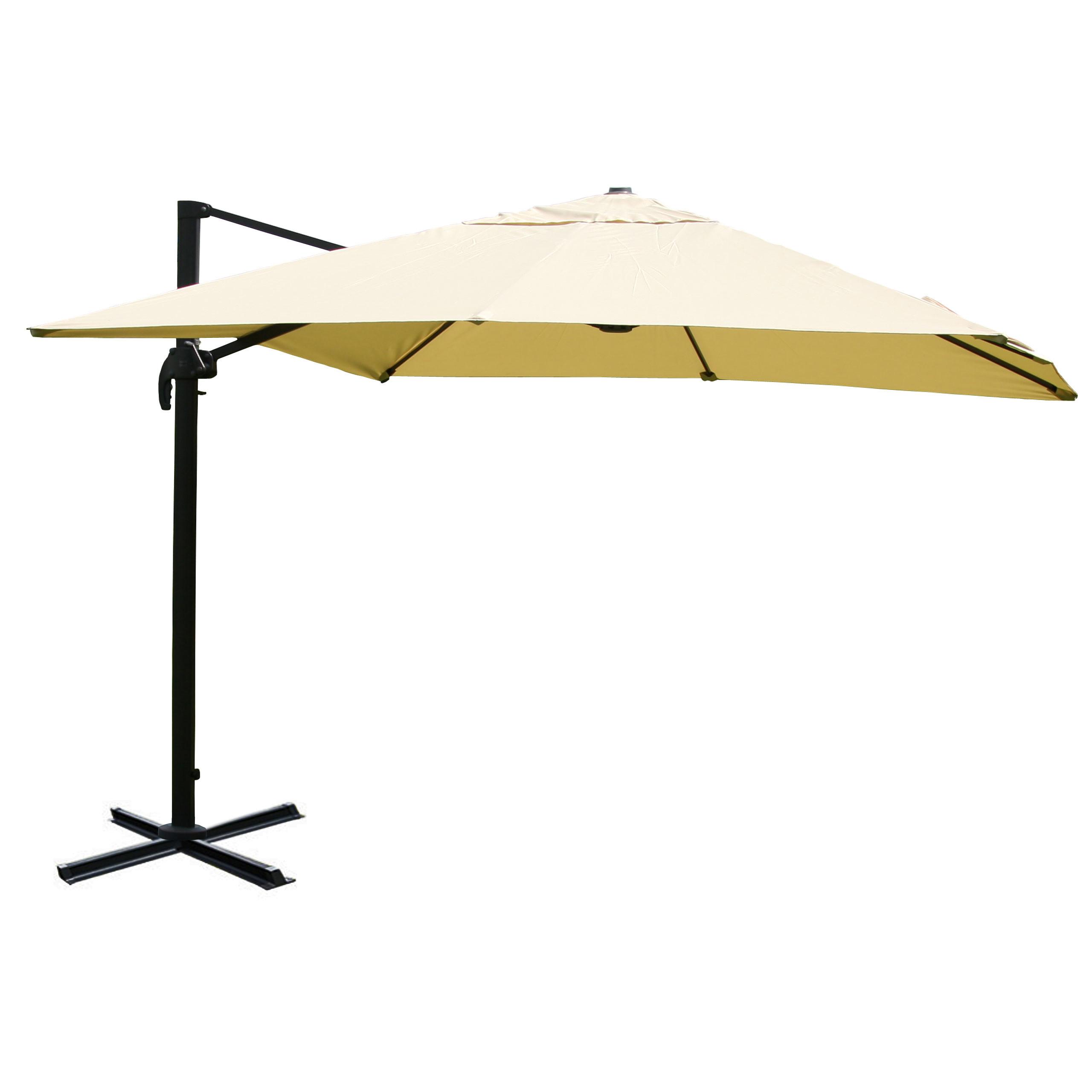 AMPELSCHIRM Cremeweiß 300/400 cm - Weiß, Textil (400/300cm) - MCW