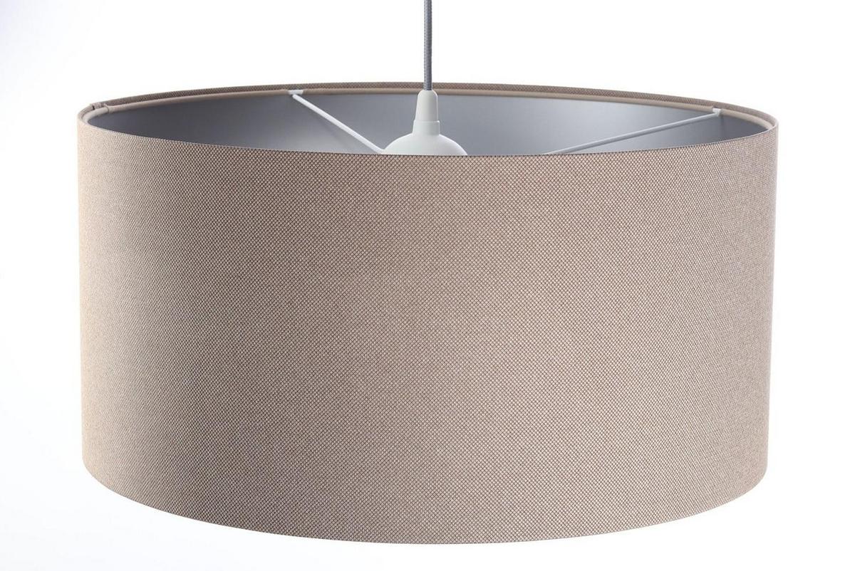 HÄNGELEUCHTE Silber 60/30 cm - Beige/Silberfarben, Kunststoff (60/1.1/30cm) - ONZENO