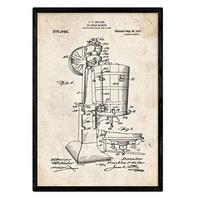 POSTER Eiscreme-Maschine Patent A3 Rahmenlos - Klar, Papier (29.7/5/42cm) - Nacnic