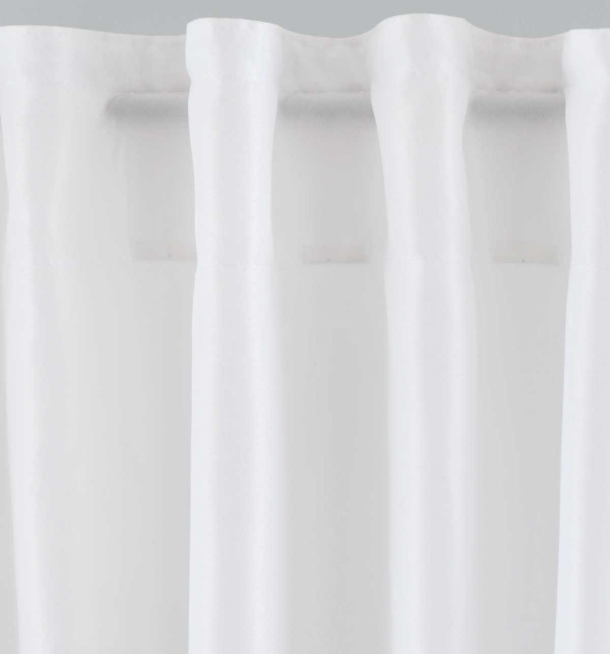 SCHLAUFENGARDINE »Jena« HxB 250x140 cm Weiß - Weiß, Textil (140/250cm) - Gardinenbox