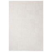 TEPPICH aus Wolle DEBEN in Elfenbein, mit Schachbrettmuster, 200 x 290 cm - Beige, Textil (200/290cm) - KADIMA DESIGN