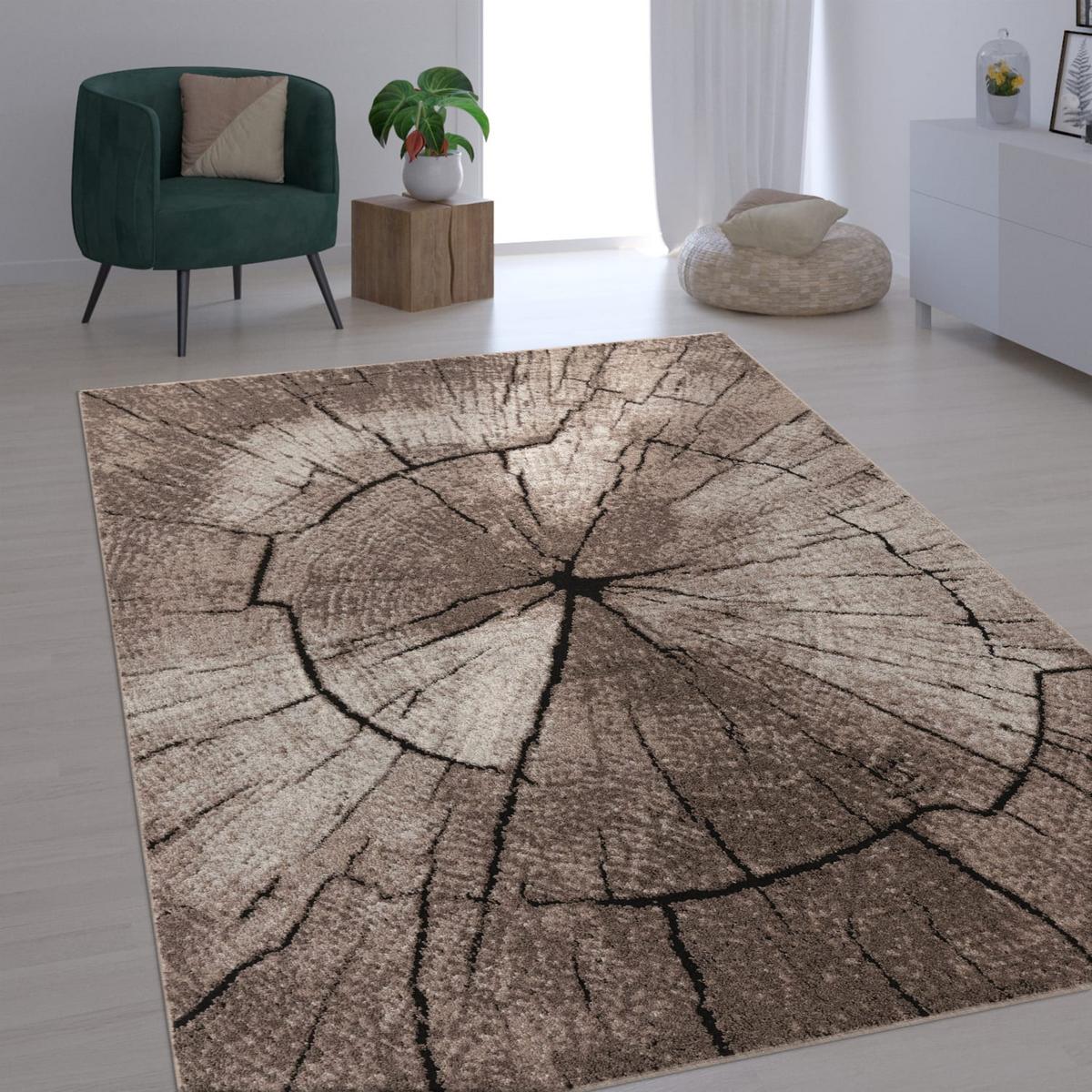 KURZFLORTEPPICH, mit Struktur, Natur, 120 x 170 cm - Braun, Textil (120/170cm) - KADIMA DESIGN