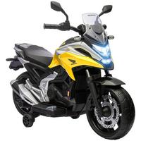 KINDER-ELEKTROMOTORRAD 12V Kindermotorrad mit MP3, USB, LED-Scheinwerfer in Gelb - Gelb, Metall (107/46/75cm) - AIYAPLAY