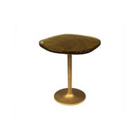 BEISTELLTISCH DARI Gold Glas - Goldfarben, Glas/Metall (42/53/50cm) - KAWOLA
