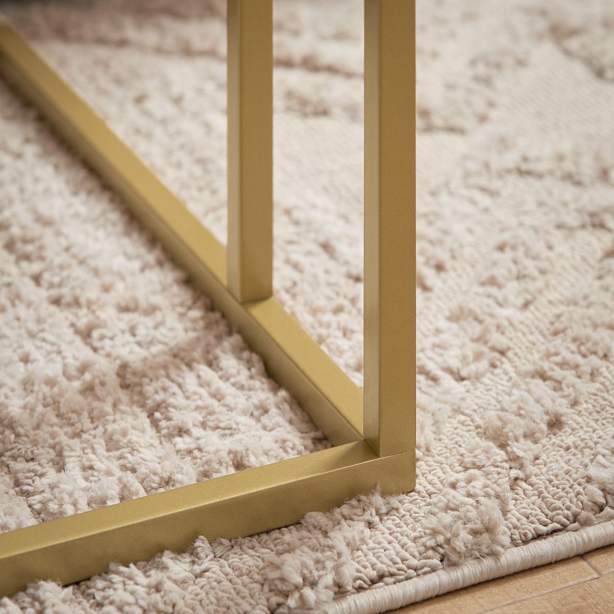 BEISTELLTISCH Golden - Goldfarben, Holzwerkstoff (30/48/61cm) - SoBuy
