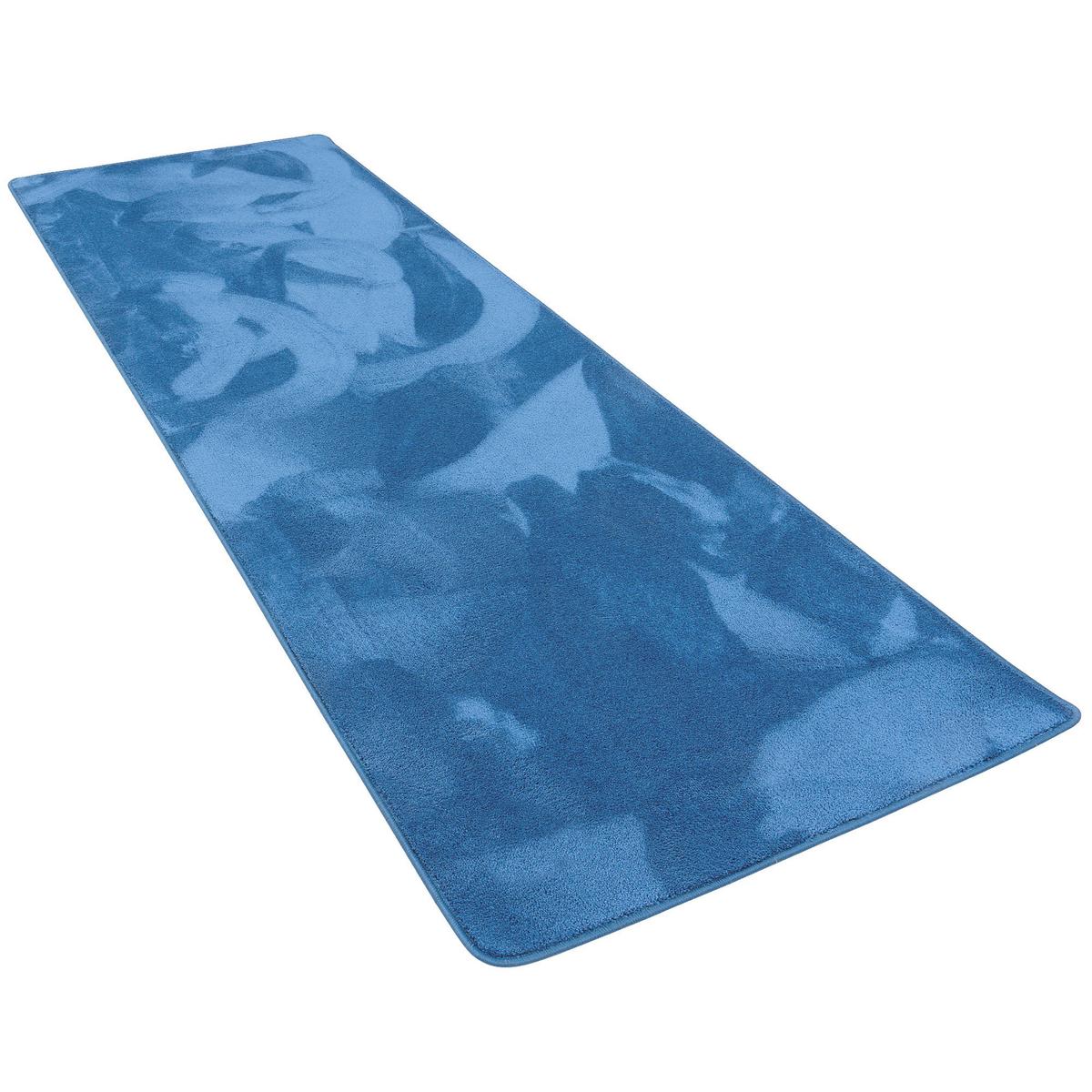 LUXUS SUPER SOFT HOCHFLOR LANGFLOR TEPPICH LÄUFER DELUXE - Blau, Textil (80/240cm) - Snapstyle