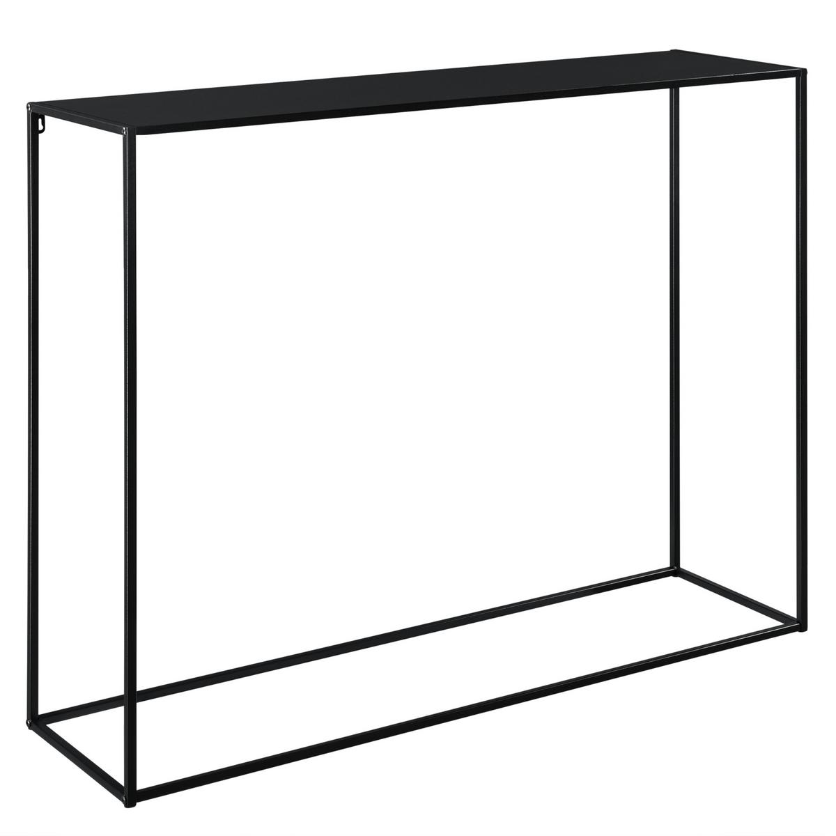 KONSOLENTISCH Malvarrosa - Schwarz, Metall (32/115/92cm) - [en.casa]