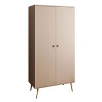 KLEIDERSCHRANK Zweitüriger HARMONY Macchiato - Cappuccino, Holzwerkstoff (100/202/52cm) - Lookway