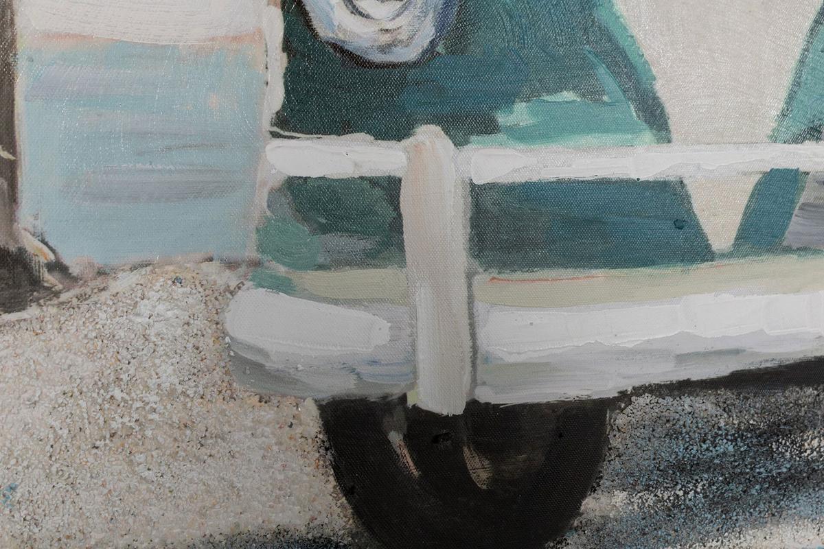 ACRYLBILD HANDGEMALT 80/80 cm - Blau, Holz/Textil (80/80cm) - KUNSTLOFT