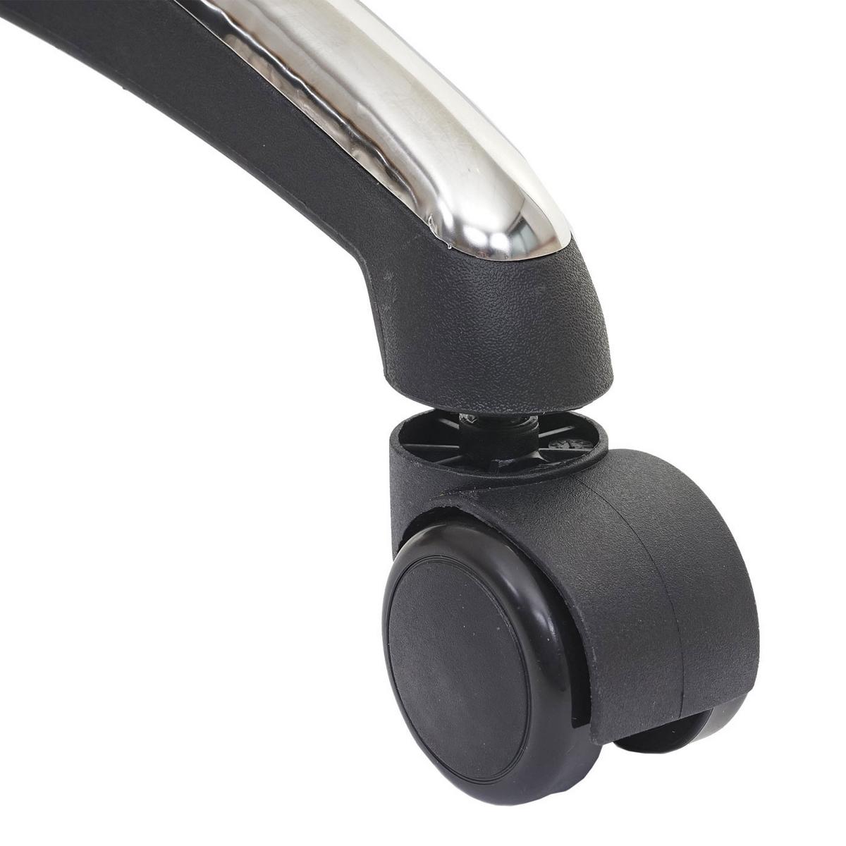 HARTBODENROLLEN 5ER SET Schwarz, Schwarz 5er-Set - Schwarz, Metall (1/1/1cm) - MCW
