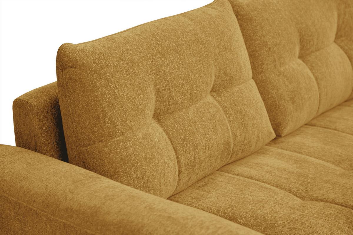 SOFA SALVINI 2,5-Sitzer, gelb - Gelb, Holz/Textil (206/88/99cm) - Wozimo