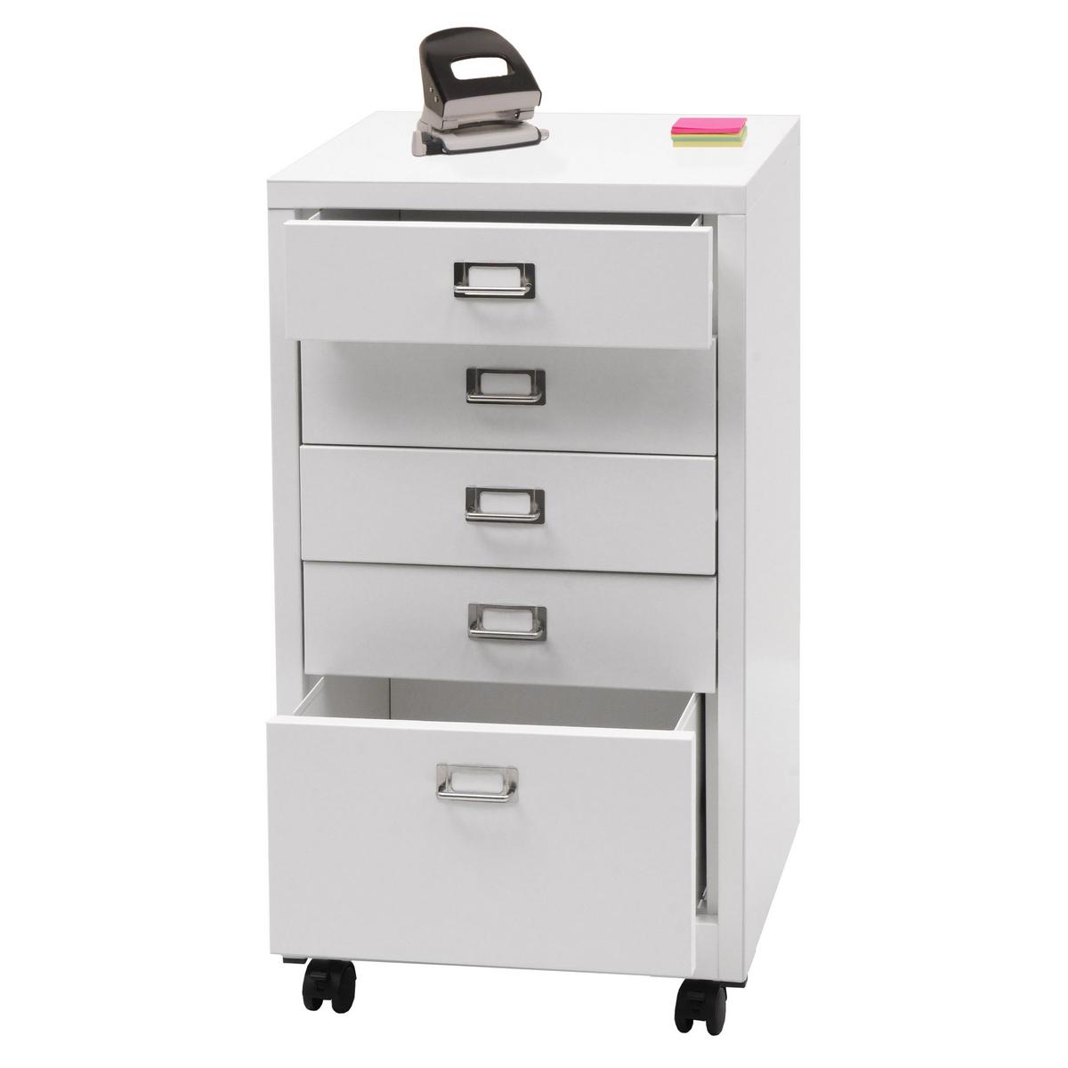 ROLLCONTAINER Weiß - Weiß, Metall (40/75/41cm) - MCW