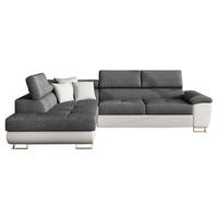 ECKSOFA Cotere Lux, Seite: Links - Grau, Holz/Textil (270/202cm) - MIRJAN24