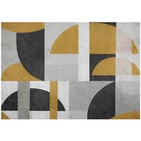 FOTOTAPETE Art Deco Abstrakt Grau 368x254 cm - Multicolor, Textil (368/254cm) - Wallarena