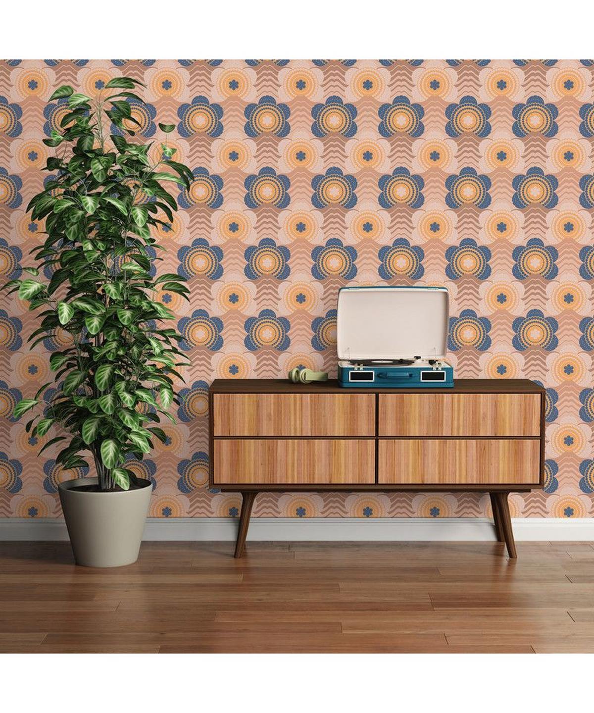 VLIESTAPETE Orange 53/850 cm - Orange, Textil (53/1cm) - KUNSTLOFT
