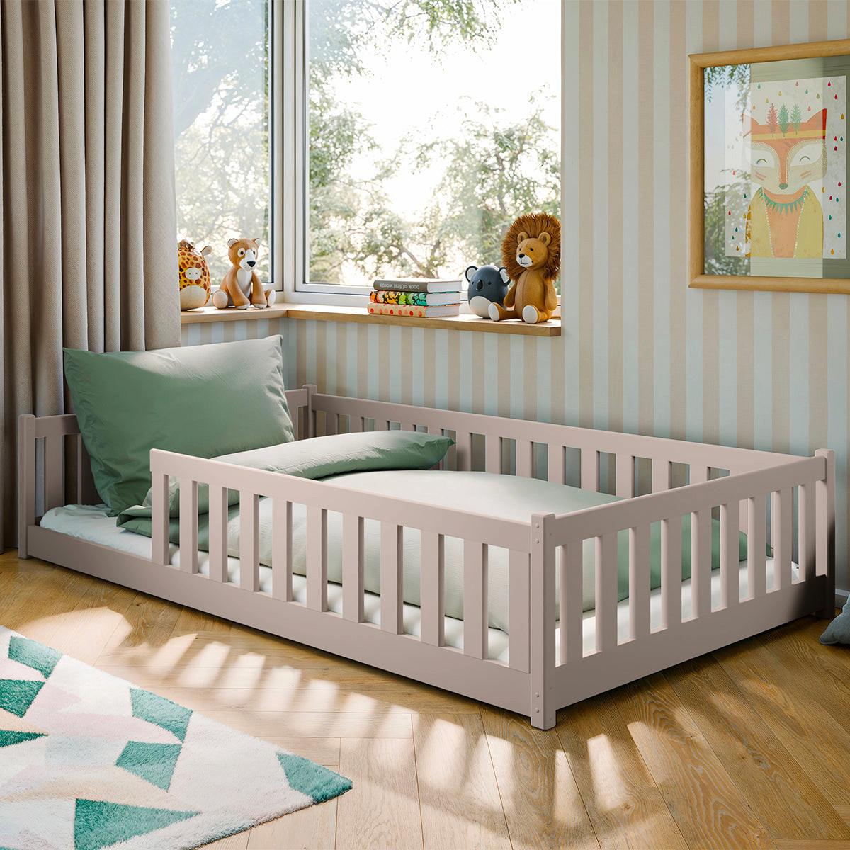 BETT 120/200 Maya Kaschmir - Beige, Holz (120/200cm) - Petits-meubles