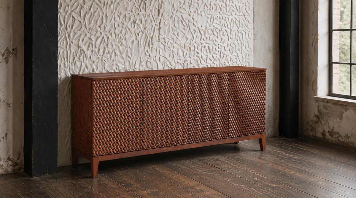 SIDEBOARD COPAS Braun Holz - Braun, Eichenholz/Holz (180/85/40cm) - KAWOLA