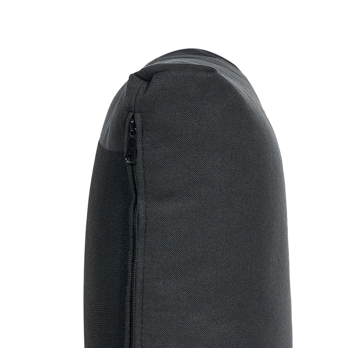 ECKSOFA Modul 4-Sitzer rechtsseitig Schwarz Stoff Unstad - Schwarz, Textil (228/152cm) - Beliani