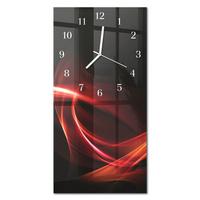 WANDUHR aus Glas 30x60 cm - Abstraktion - Multicolor, Glas (30/60/0.4cm) - TULUP