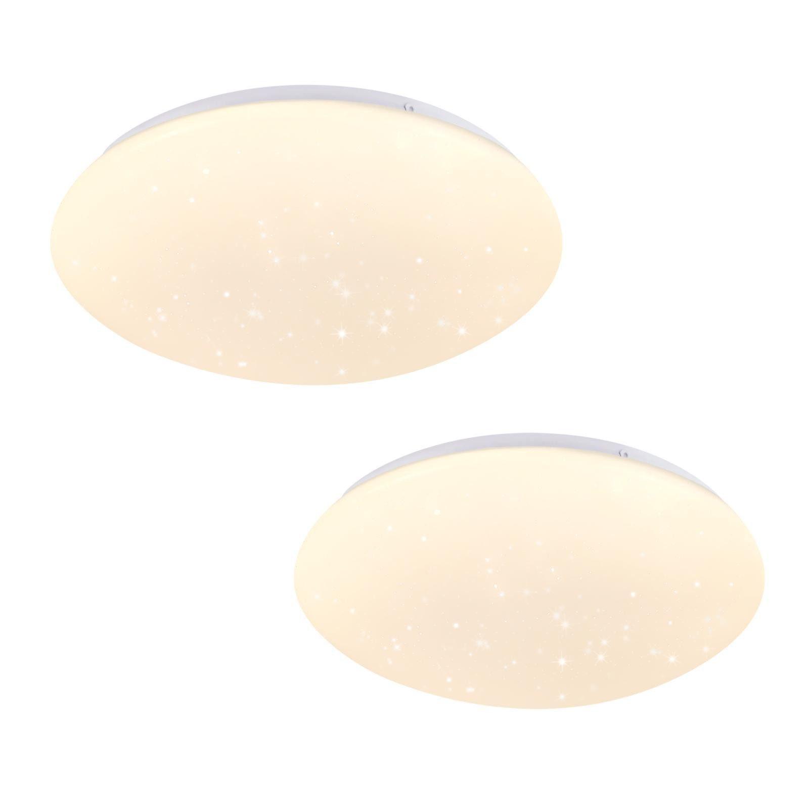 LED-2 DECKENLEUCHTE brot 3000K - Warmlicht 17/17/7 cm - Weiß, Metall (17/17/7cm) - Nettlife