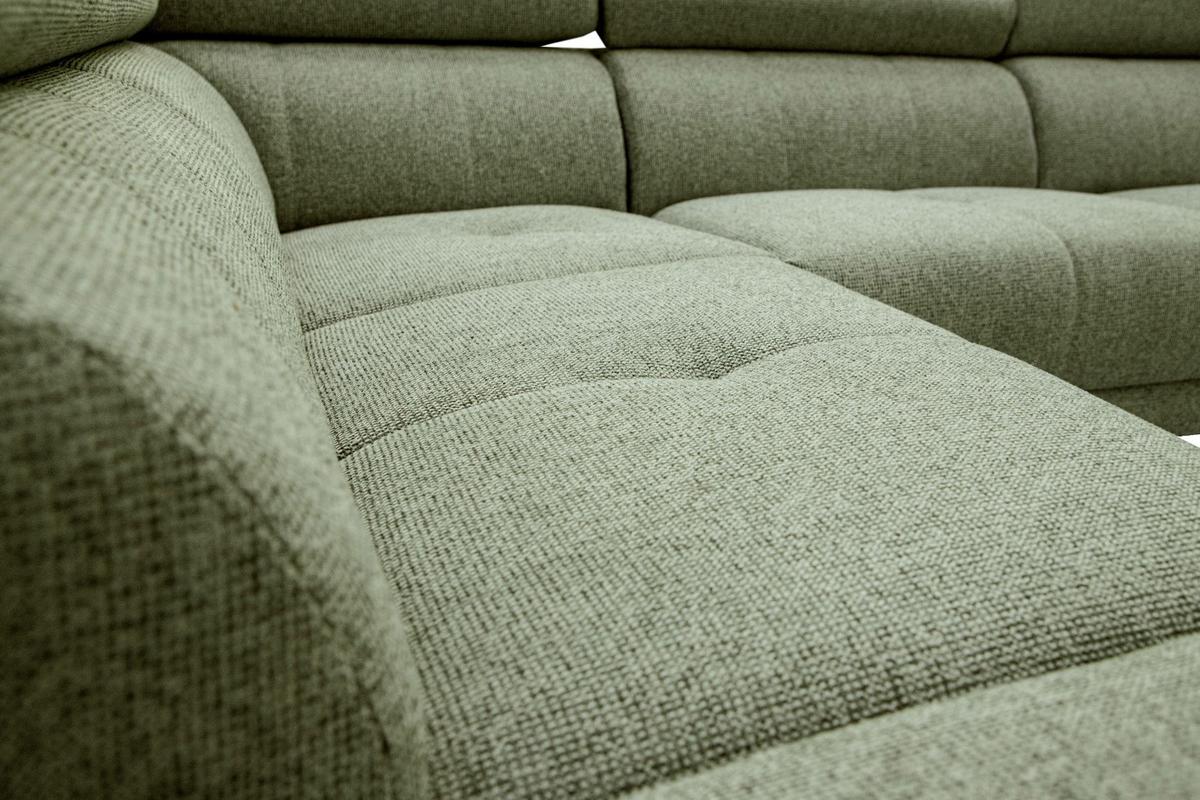 ECKSOFA FIERO 5-Sitzer mit 1 Relaxfunktion, olivgrün - Olivgrün, Holzwerkstoff/Textil (228/290cm) - Wozimo