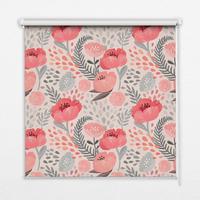 INNENROLLO - Fensterrollo - Rollo - 150x180 cm - Mohn - Rot, Kunststoff (150/180/0.5cm) - TULUP