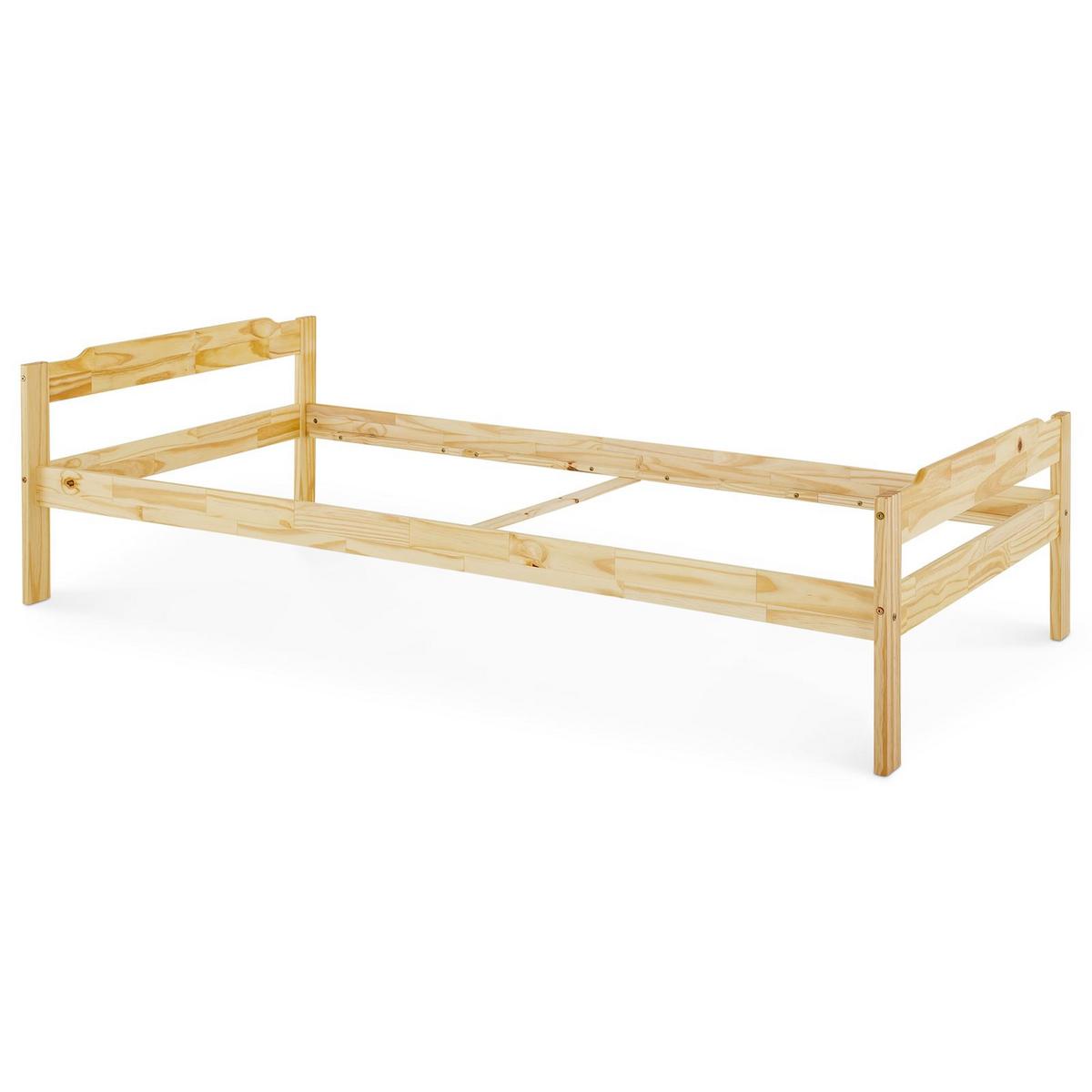 EINZELBETT MORITZ 90x200 cm natur - Naturfarben, Holz (90/200cm) - IDIMEX