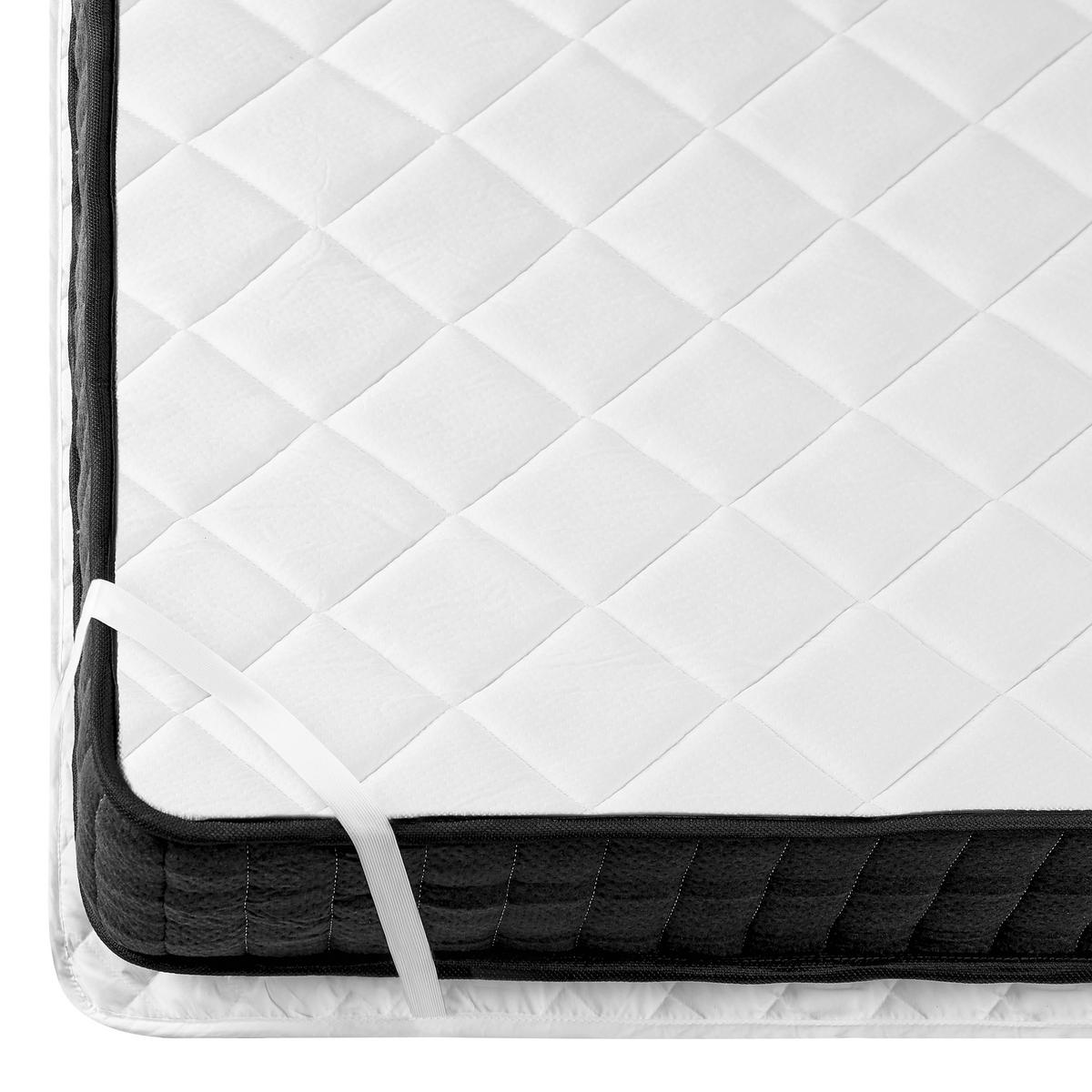 MATRATZENTOPPER 90 x 200 cm Almanzor - Weiß, Naturmaterialien (90/200cm) - Beliani