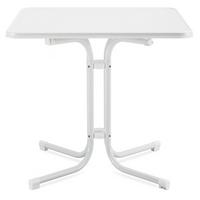 BISTROTISCH Bistroni WP 60x60cmxH70cm Weiß - Weiß, Holzwerkstoff/Metall (60/60/70cm) - Beautissu 